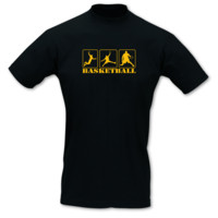 T-Shirt Basketballspieler T-Shirt Modellnummer 000917-070-410  schwarz/goldgelb
