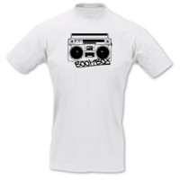 T-Shirt Boombox T-Shirt Modellnummer 000919-010-402  wei�/schwarz