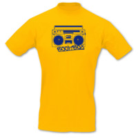 T-Shirt Boombox T-Shirt Modellnummer 000919-020-406  goldgelb/k�nigsblau