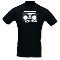 T-Shirt Boombox T-Shirt Modellnummer 000919-070-401  schwarz/wei�