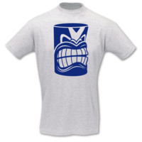 T-Shirt Tiki Statue T-Shirt Modellnummer 000920-901-406  ash/k�nigsblau