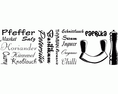 Wandtattoo Gew�rze Wandtattoo