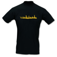 T-Shirt Kiel Skyline T-Shirt Modellnummer 000929-070-410  schwarz/goldgelb