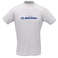 T-Shirt Duisburg Skyline T-Shirt Modellnummer 000930-901-406  ash/k�nigsblau