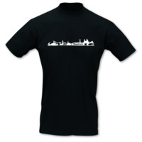 T-Shirt Bautzen Skyline T-Shirt Modellnummer 000931-070-401  schwarz/wei�