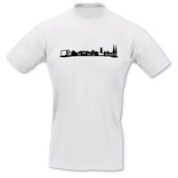 T-Shirt Bielefeld Skyline T-Shirt Modellnummer 000932-010-402  wei�/schwarz