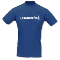 T-Shirt Bielefeld Skyline T-Shirt Modellnummer 000932-903-401  royal blau/wei�