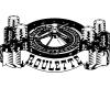 Wandtattoo Roulette schwarz 77x40cm