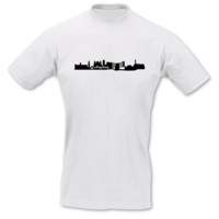 T-Shirt Augsburg Skyline T-Shirt Modellnummer 000954-010-402  wei�/schwarz