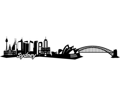 Wandtattoo Sydney Skyline Wandtattoo