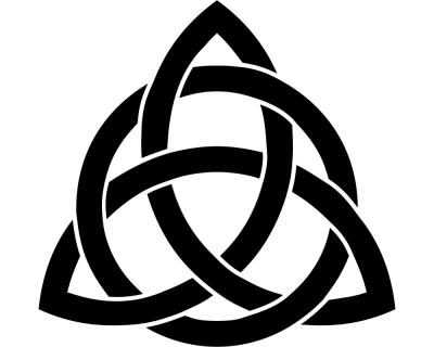 Aufkleber Keltischer Triquetra Knoten