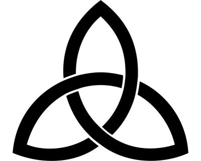 Aufkleber Keltischer Dreiecks Knoten Aufkleber