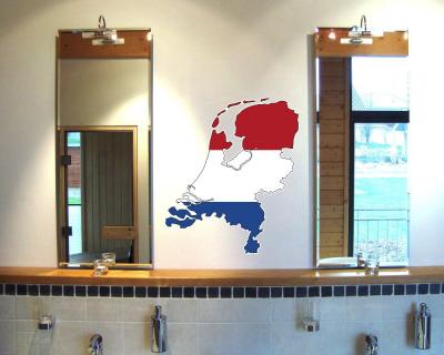 Niederlande Wandtattoo mit der Nationalflagge Wandtattoo