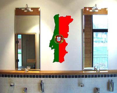 Portugal Wandtattoo mit der Nationalflagge Wandtattoo