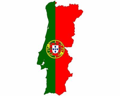 Portugal Wandtattoo mit der Nationalflagge Wandtattoo