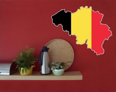Belgien Wandtattoo mit der Nationalflagge Wandtattoo