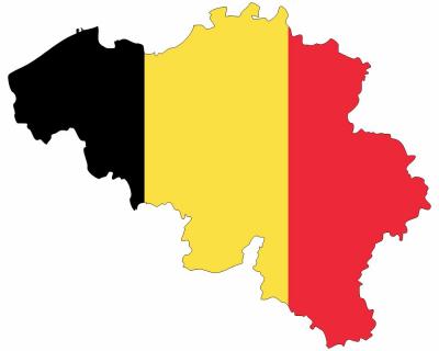 Belgien Wandtattoo mit der Nationalflagge Wandtattoo