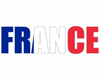 Wandtattoo Frankreich Schriftzug France