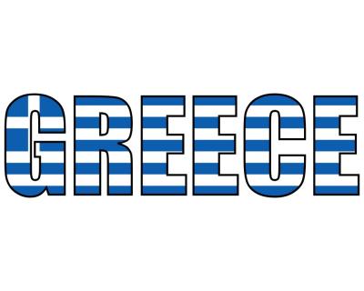 Greece Schriftzug Griechenland Aufkleber