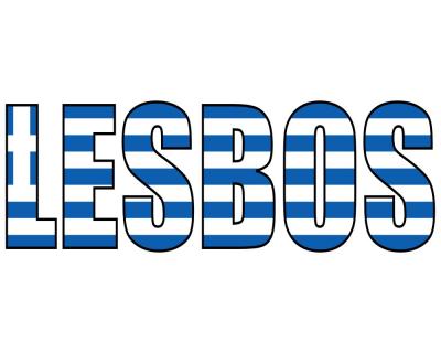 Lesbos Schriftzug Aufkleber