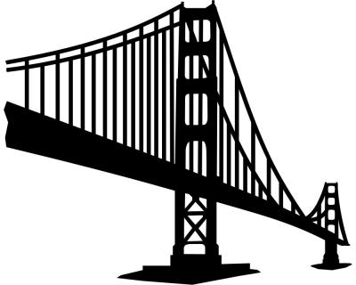Golden Gate Bridge Wandtattoo