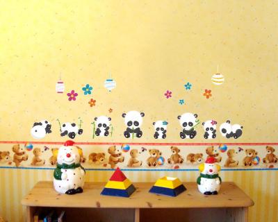 19-teiliges ”Se Pandas” Wandtattoo Set Wandtattoo