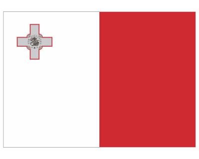 Malta Flagge Aufkleber Autoaufkleber