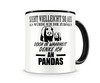 Tasse mit dem Motiv Ich denke an Pandas Tasse