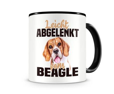 Tasse mit dem Motiv Leicht abgelenkt von Beagle