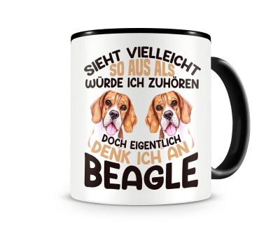 Tasse mit dem Motiv Sieht vielleicht so aus Beagle