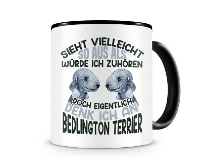 Tasse mit dem Motiv Sieht vielleicht so aus Bedlington Terrier