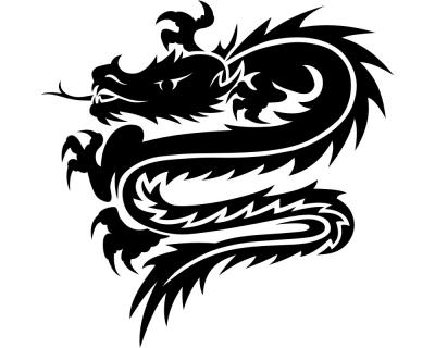 Wandtattoo Drache Motiv 104 - Ansicht 1