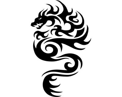 Wandtattoo Drache Motiv 109 - Ansicht 1