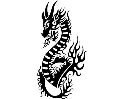 Wandtattoo Drache Motiv 150 - Ansicht 1