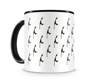 Tasse mit dem Motiv Sylt Tasse Modellnummer  schwarz/schwarz