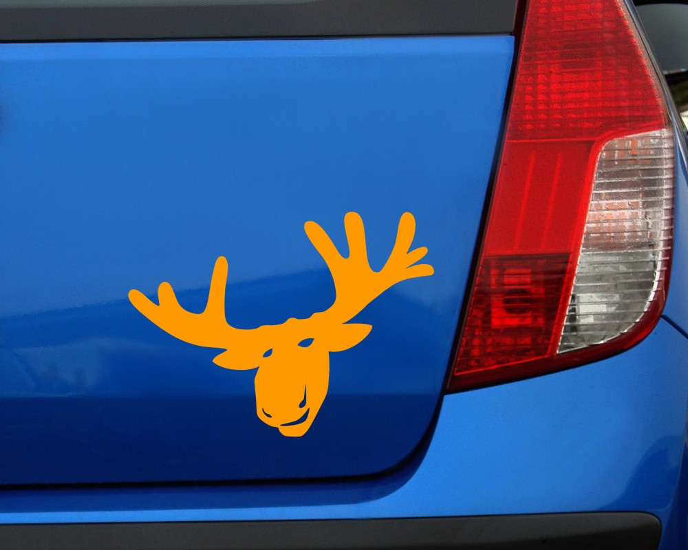 Hobbspring Hirsch Auto Aufkleber Set - 5 Stück Geweih Folien Für Auto & Fenster