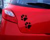 Pfoten Hunde Katzen 2er Set Aufkleber