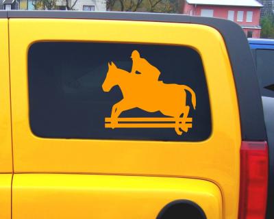 Pferd Aufkleber Springreiter - Ansicht 3