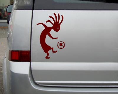 Kokopelli ”Fuball” Aufkleber Aufkleber