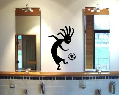 Kokopelli 'Fuball' Wandtattoo - Ansicht 3