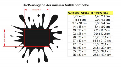 Farbkleckse Aufkleber Aufkleber