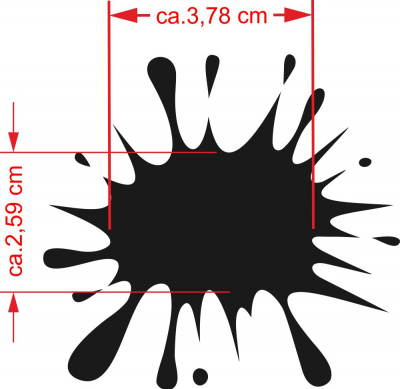 Farbkleckse Aufkleber 4er Set - Ansicht 4