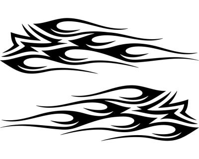 Tribal Aufkleber Set Motorrad - Ansicht 1