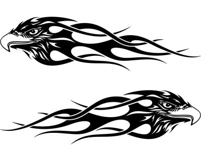 Adlertribal Aufkleber Set Motorrad - Ansicht 1