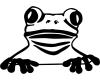Frosch Aufkleber ”Freddy” Aufkleber
