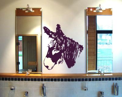 Esel Wandtattoo 'Poitou' - Ansicht 3