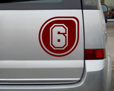 2 x Startnummern Aufkleber - Ansicht 3