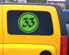 2 x Startnummern Rund Aufkleber Aufkleber