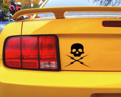 Death Proof Totenkopf Aufkleber