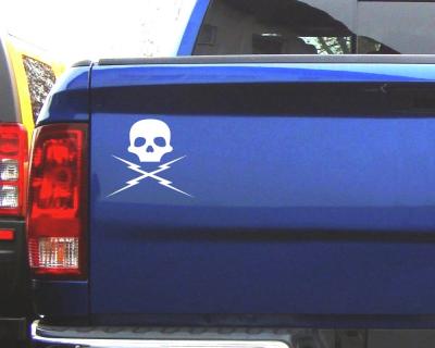 Death Proof Totenkopf Aufkleber